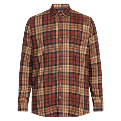 BruceSi Check + L/S Shirts - Burned Hazel