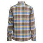 BruceSi Check + L/S Shirts - Blue Largo
