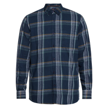 BruceSi Check + L/S Shirts - Deep Marine