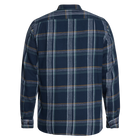 BruceSi Check + L/S Shirts - Deep Marine