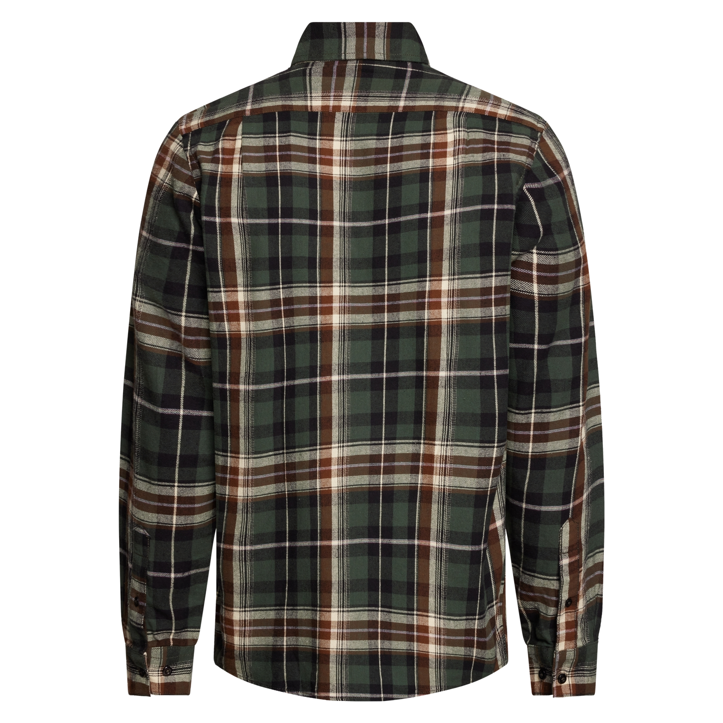 BruceSi Check + L/S Shirts - Beluga green