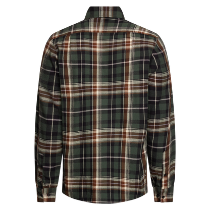 BruceSi Check + L/S Shirts - Beluga green