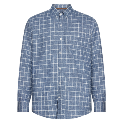 BerrySi Grid L/S Shirts - Blue Autumn