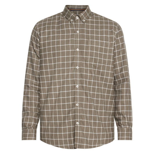 BerrySi Grid L/S Shirts - Beluga green