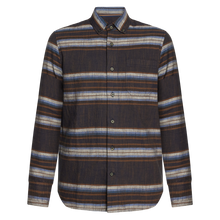 BarneySi H-stripe L/S Shirts - Deep Marine