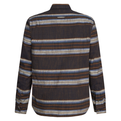BarneySi H-stripe L/S Shirts - Deep Marine