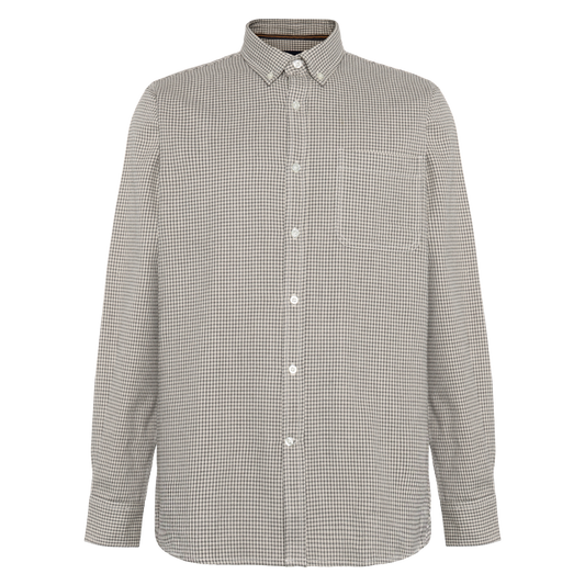 BlairSi Mini Check L/S Shirts - Beluga green