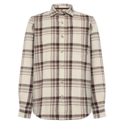 BennySi Big Check Overshirt - Brown Bark