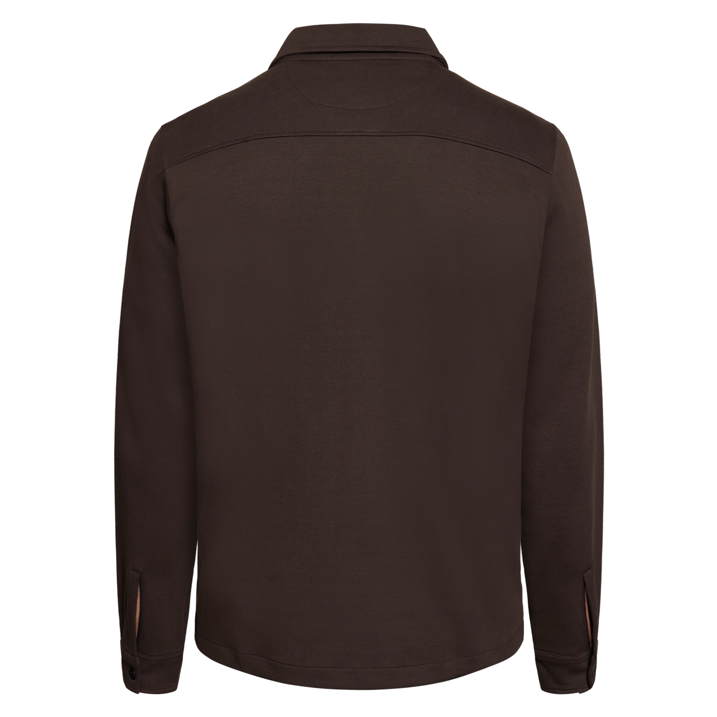 BertleSi  Zip Overshirt Sweatshirt - Brown Bark