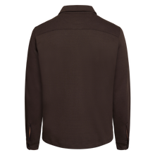 BertleSi  Zip Overshirt Sweatshirt - Brown Bark