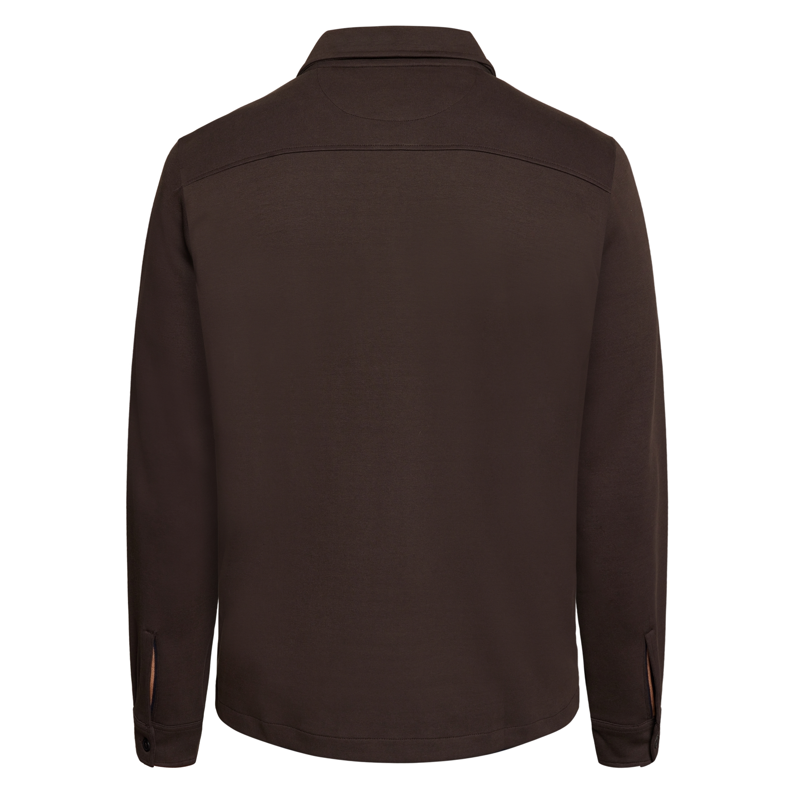 BertleSi  Zip Overshirt Sweatshirt - Brown Bark