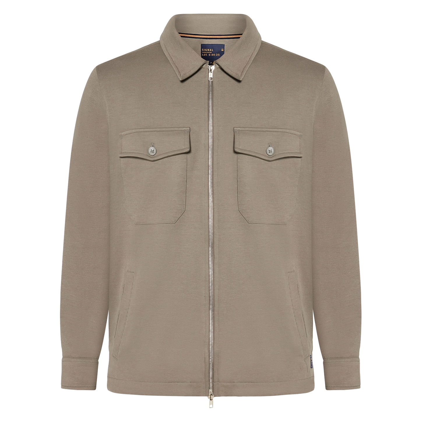 BertleSi  Zip Overshirt Sweatshirt - Smokey Olive