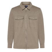 BertleSi  Zip Overshirt Sweatshirt - Smokey Olive