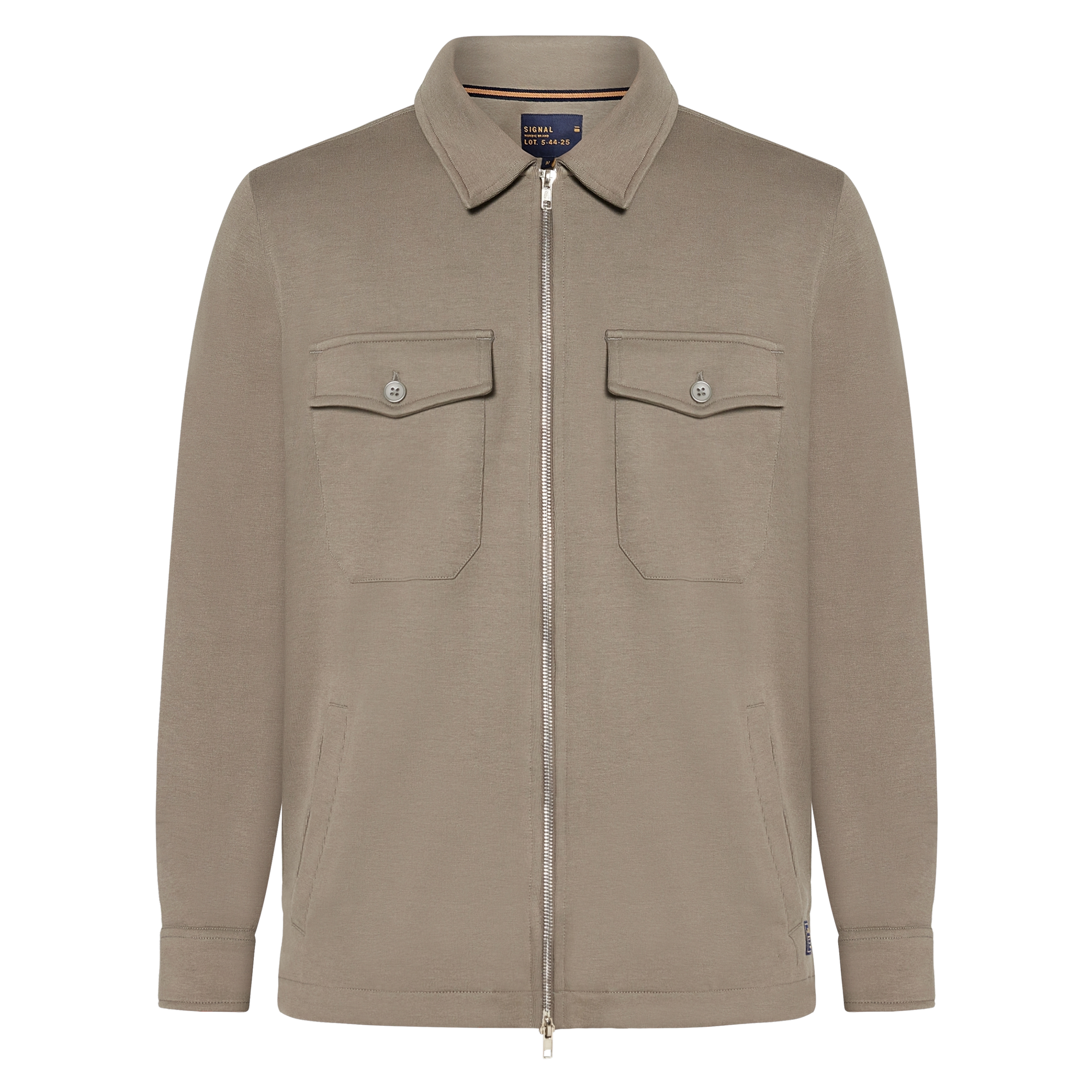 BertleSi  Zip Overshirt Sweatshirt - Smokey Olive