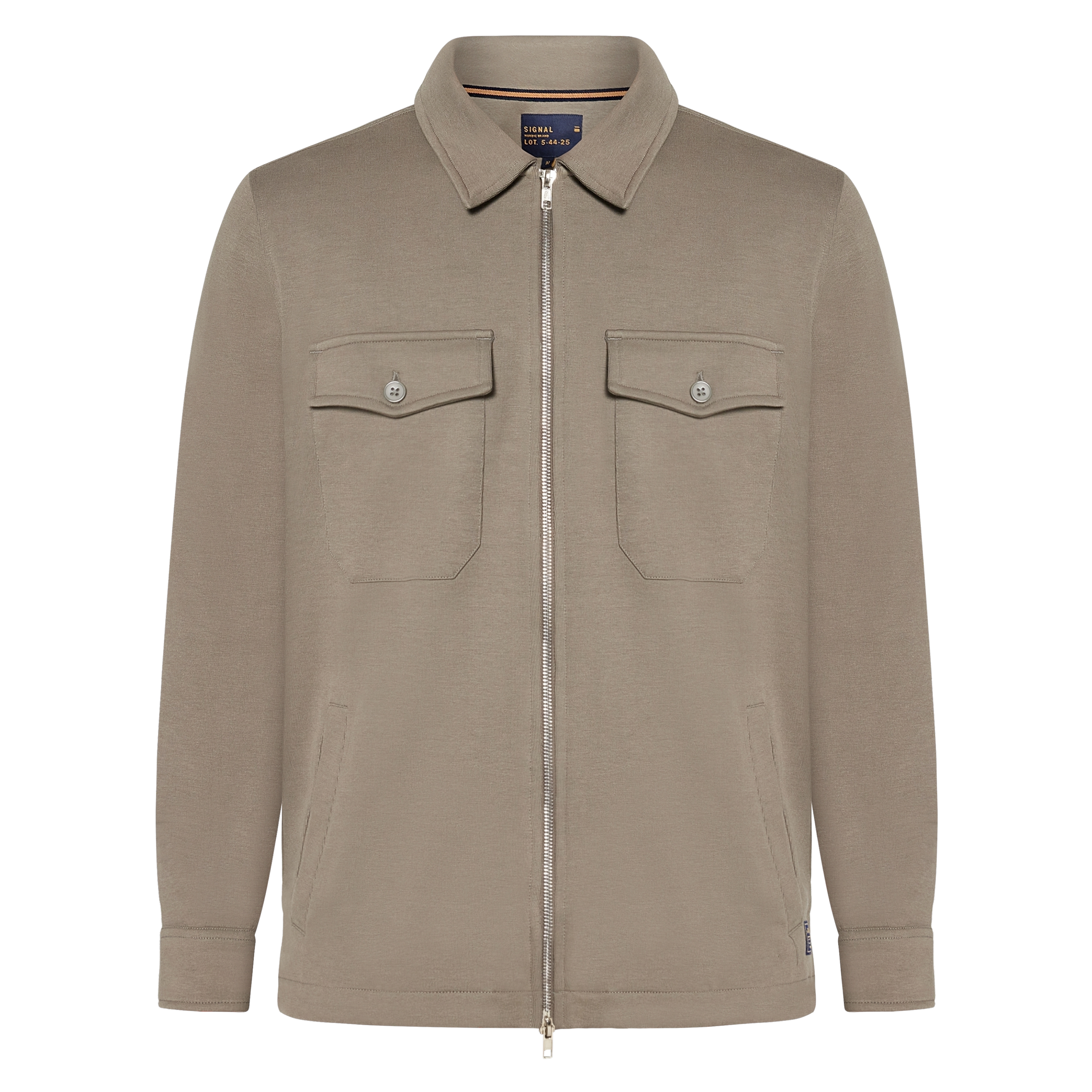 BertleSi  Zip Overshirt Sweatshirt - Smokey Olive