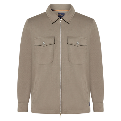 BertleSi  Zip Overshirt Sweatshirt - Smokey Olive