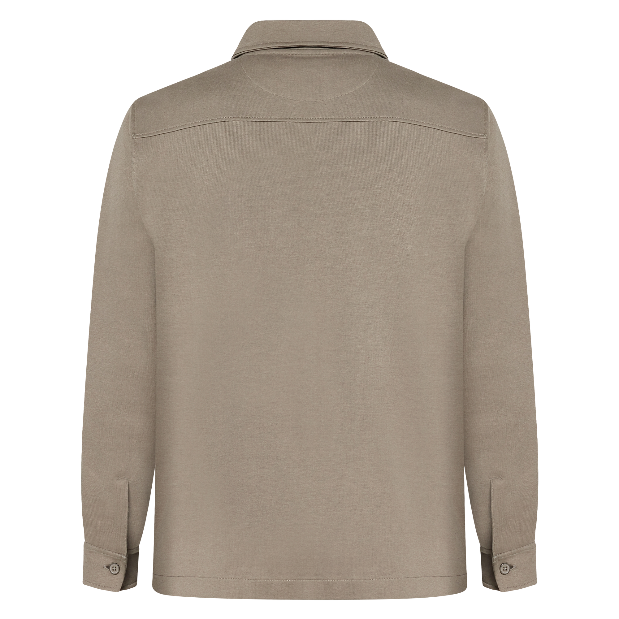BertleSi  Zip Overshirt Sweatshirt - Smokey Olive