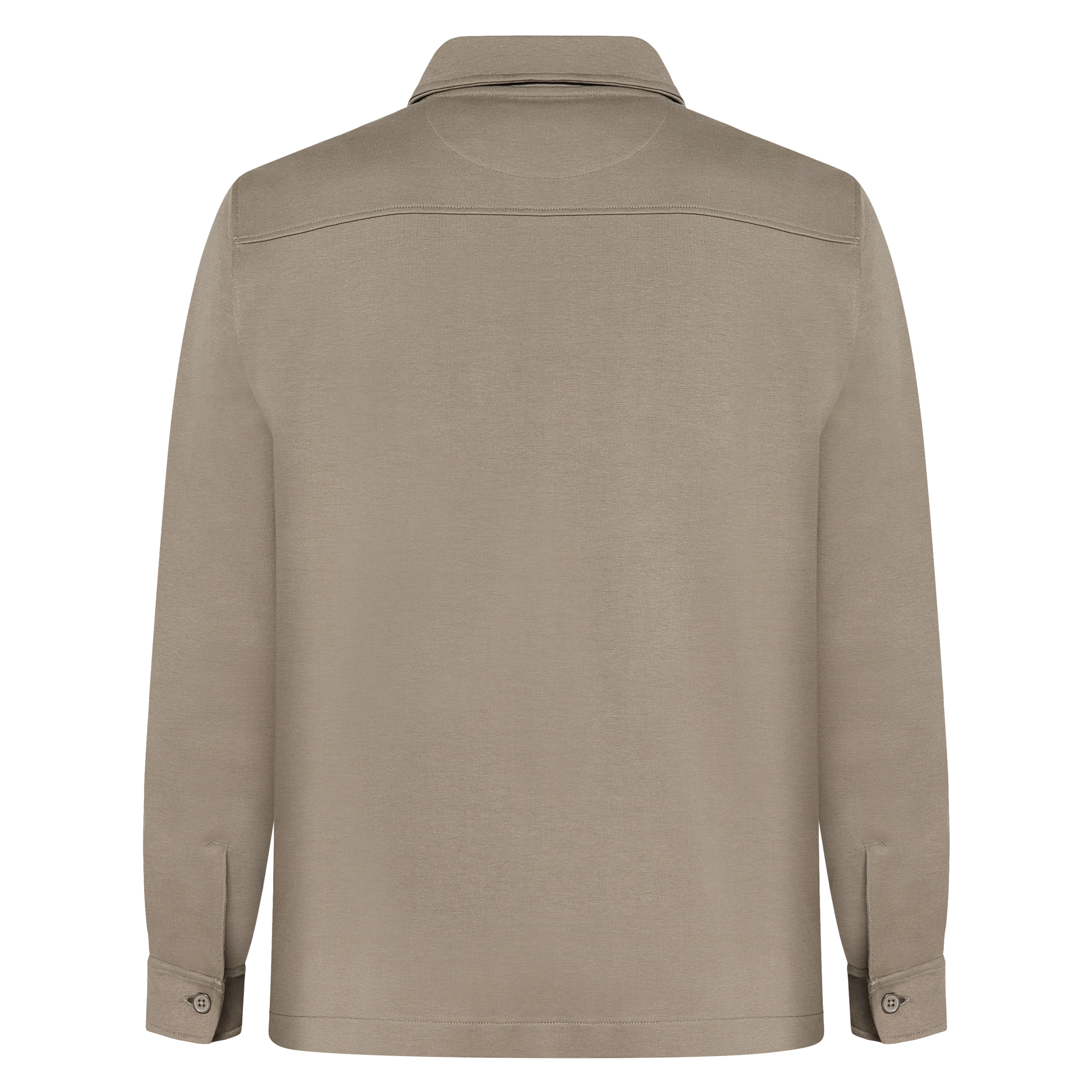 BertleSi  Zip Overshirt Sweatshirt - Smokey Olive