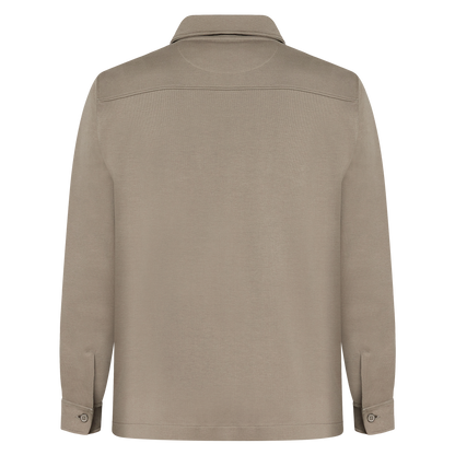 BertleSi  Zip Overshirt Sweatshirt - Smokey Olive