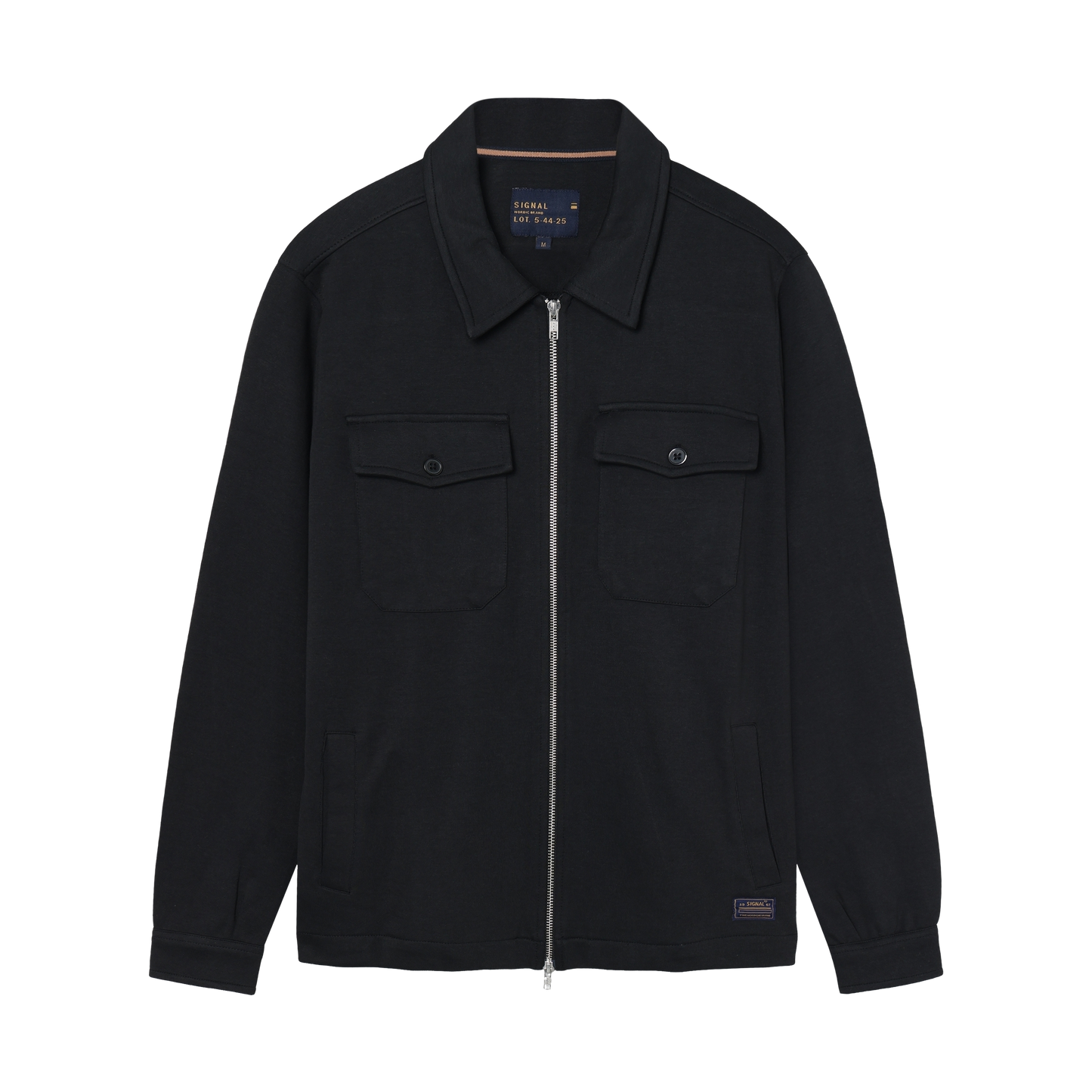 BertleSi  Zip Overshirt Sweatshirt - Black