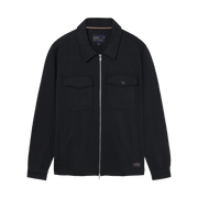 BertleSi  Zip Overshirt Sweatshirt - Black