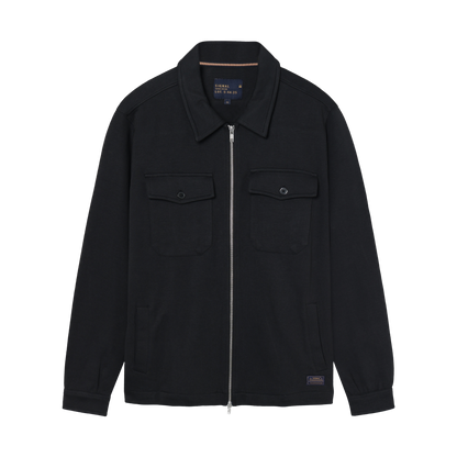 BertleSi  Zip Overshirt Sweatshirt - Black