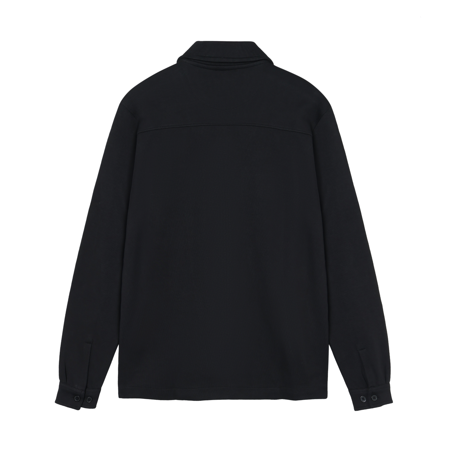 BertleSi  Zip Overshirt Sweatshirt - Black