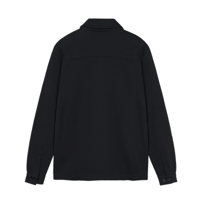 BertleSi  Zip Overshirt Sweatshirt - Black