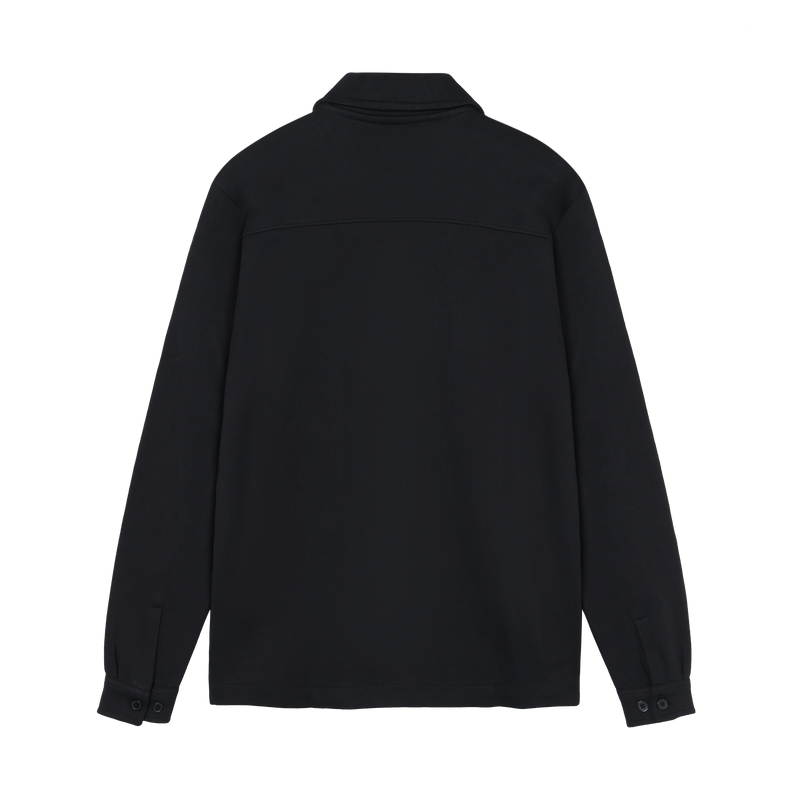 BertleSi  Zip Overshirt Sweatshirt - Black