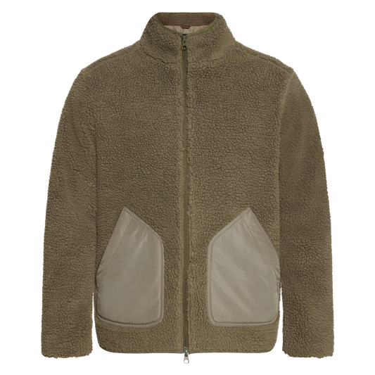 AlbertSi Teddy Fleece - Smokey Olive