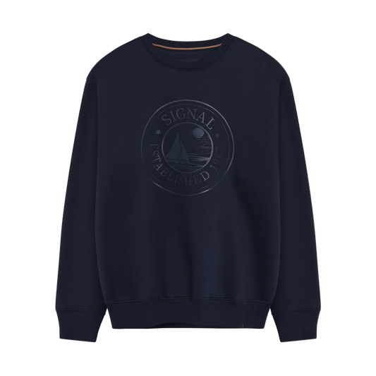 TimSi Crew Sweat Sweatshirt - Deep Marine
