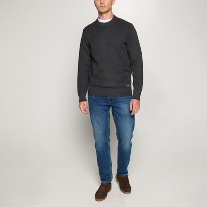 KalleSI Structure Crew + - Deep grey melange