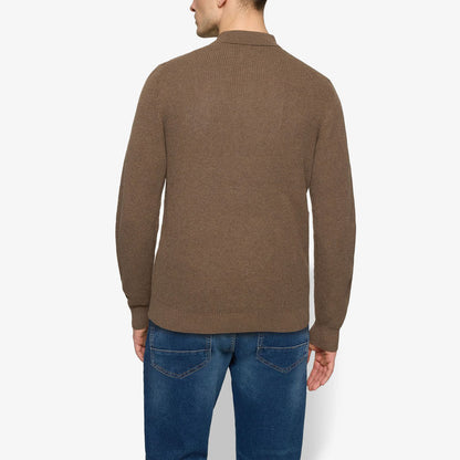 KlasSi Structure Polo + - Cocoa Brown Melange