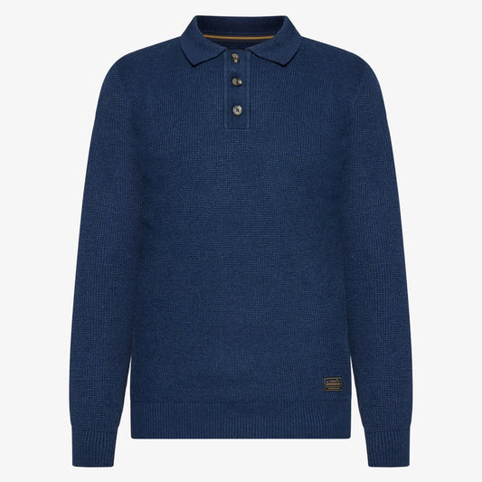 KlasSi Structure Polo + - Deep Marine Melange