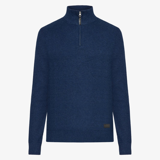 KeanuSi Structure Halfzip + - Deep Marine Melange