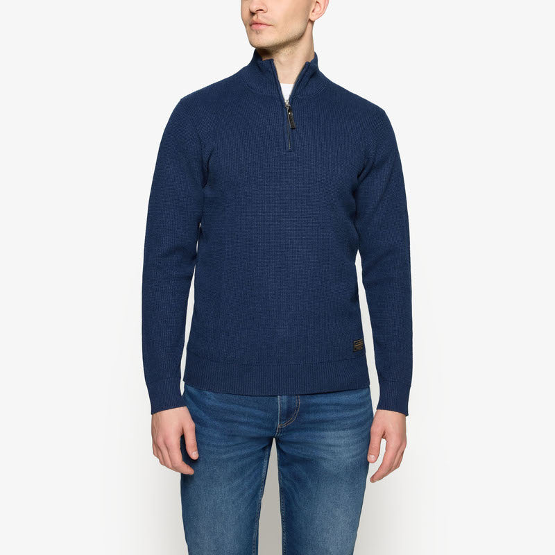 KeanuSi Structure Halfzip + - Deep Marine Melange