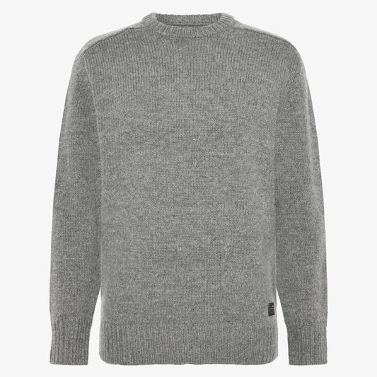 KosmusSi Wool Crewneck - Mid Grey Melange