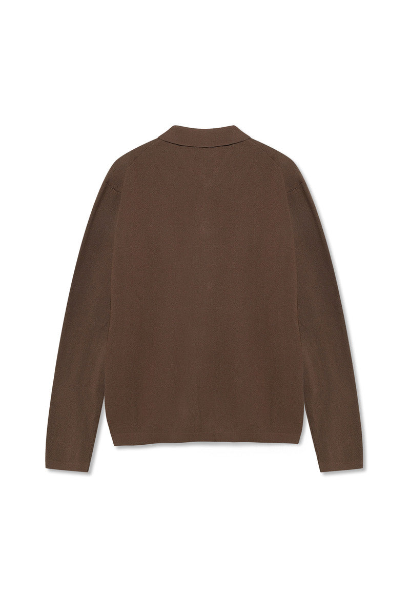 KunoSi Knit Shirt - Cocoa Brown