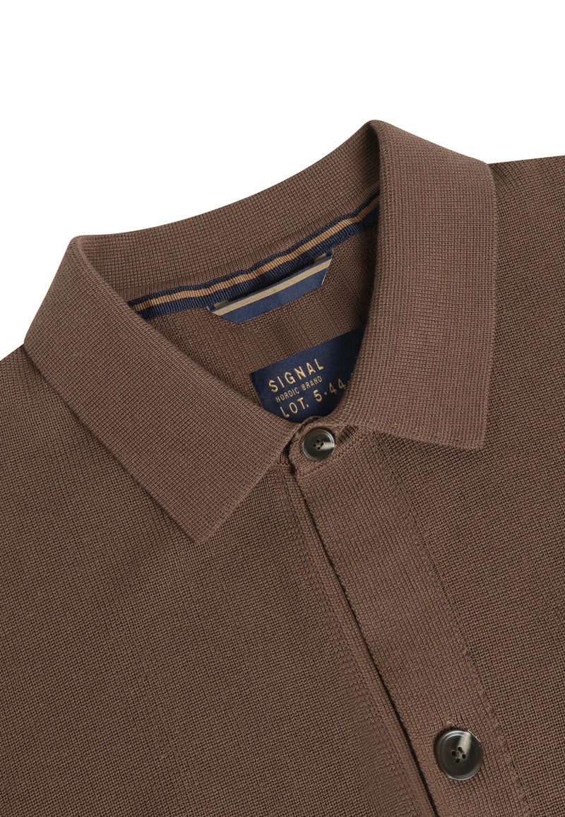 KunoSi Knit Shirt - Cocoa Brown