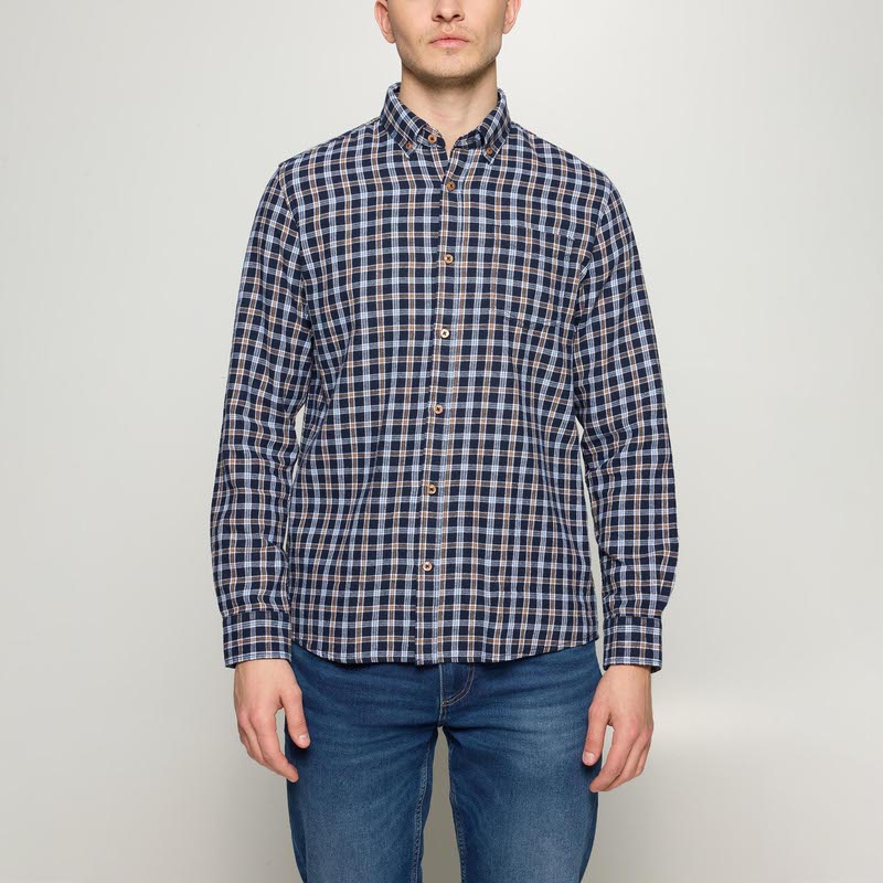 SuneSi Small Check + - Deep Marine