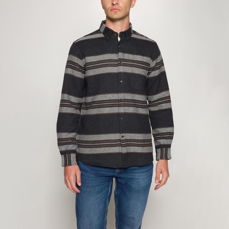 StanSi Boucle Stripe - Shadow Grey Mel
