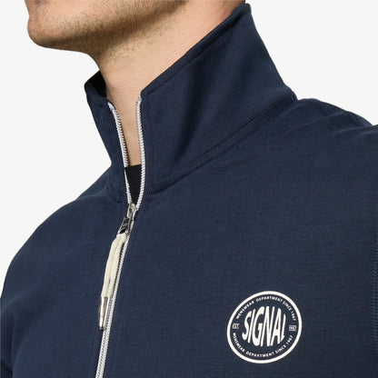 MattsSi Zip Sweat Cardigan - Deep Marine