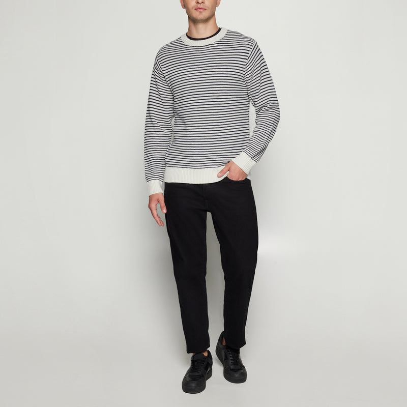 ColinSi Striped Knit - Egret Dust