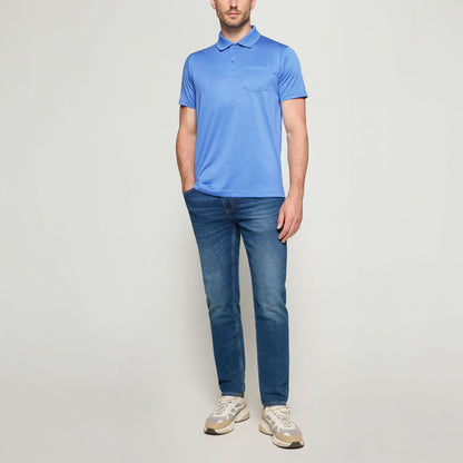 ThomasSI Pocket Tech Polo + - Blue Legacy