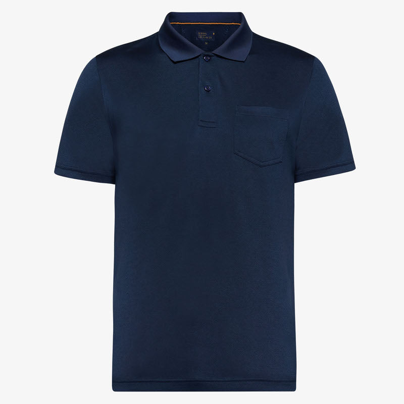 ThomasSI Pocket Tech Polo + - Blue Captain