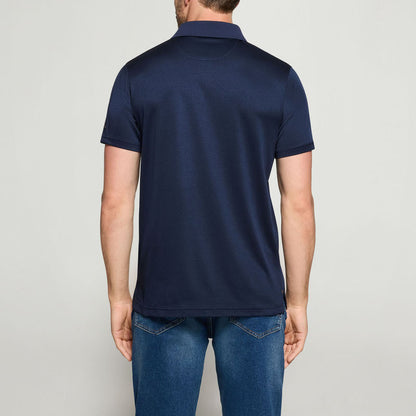 ThomasSI Pocket Tech Polo + - Blue Captain