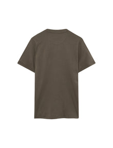FinnSi Front Print Tee + - Espresso