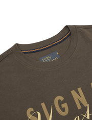 FinnSi Front Print Tee + - Espresso