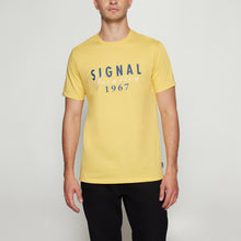 FinnSi Front Print Tee + - Yellow Buff
