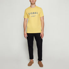 FinnSi Front Print Tee + - Yellow Buff